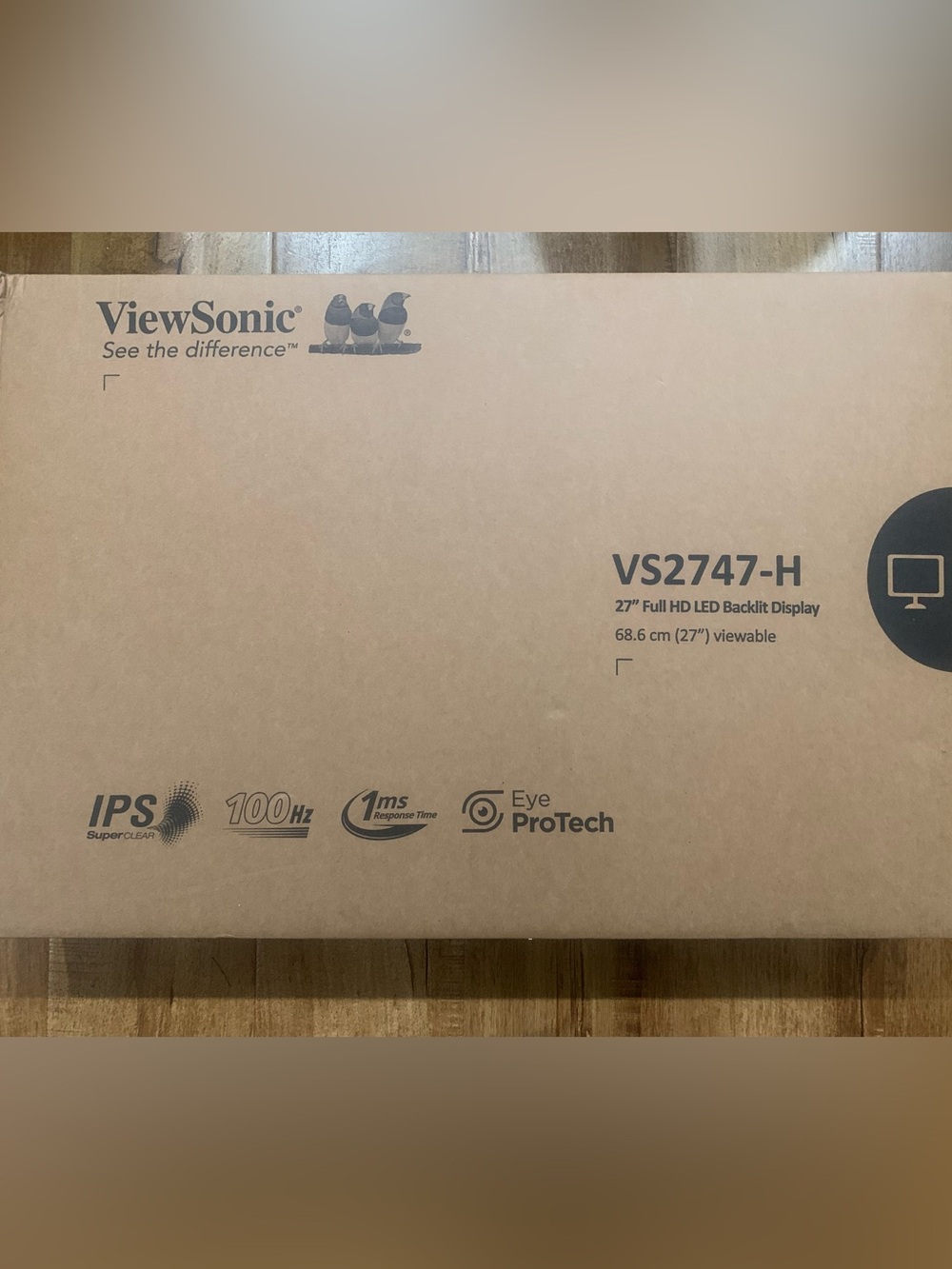 ViewSonic 27" Full HD LED Monitor (VS2747-H) 100Hz IPS 1ms NIB